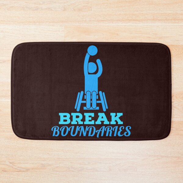 Item preview, break boundaries.  differently abled individual playing basketball designed and sold by doctors-apparel.