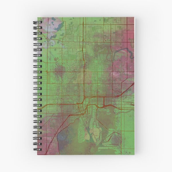 Item preview, Tampa Florida Street Map Magma Eruption designed and sold by IvonDesign.