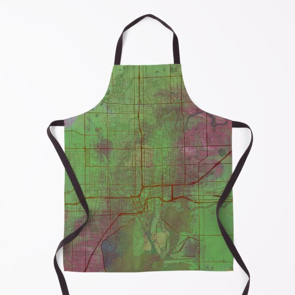 Item preview, Tampa Florida Street Map Magma Eruption designed and sold by IvonDesign.