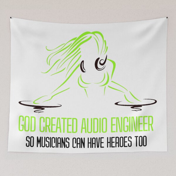 Item preview, Audio Engineer saying Cool Dj Musician quote designed and sold by OneTimeEngineer.