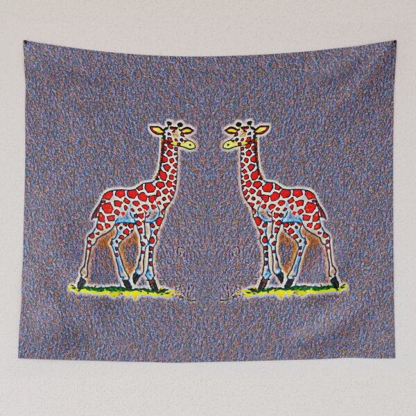 Item preview, A pair of funny giraffes designed and sold by helenkaiy.