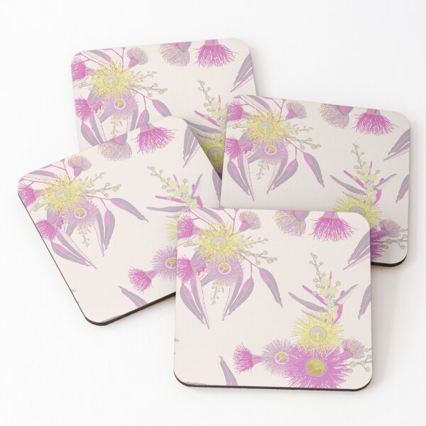 Item preview, Eucalyptus Gumtree Bloom -  Romantic Cream and Pink Colour Palette designed and sold by Sketchbook Designs.