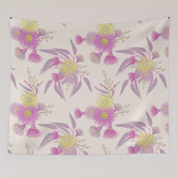 Item preview, Eucalyptus Gumtree Bloom -  Romantic Cream and Pink Colour Palette designed and sold by Sketchbook Designs.