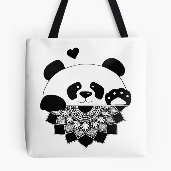 Item preview, Cute Panda Cub Mandala  designed and sold by MandalaApparel.