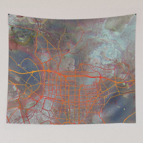 Item preview, Taipei Taiwan Street Map Urban designed and sold by IvonDesign.