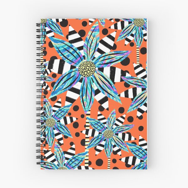 Item preview, Pinwheel Flowers on Orange Sorbet designed and sold by RC-aRtY.