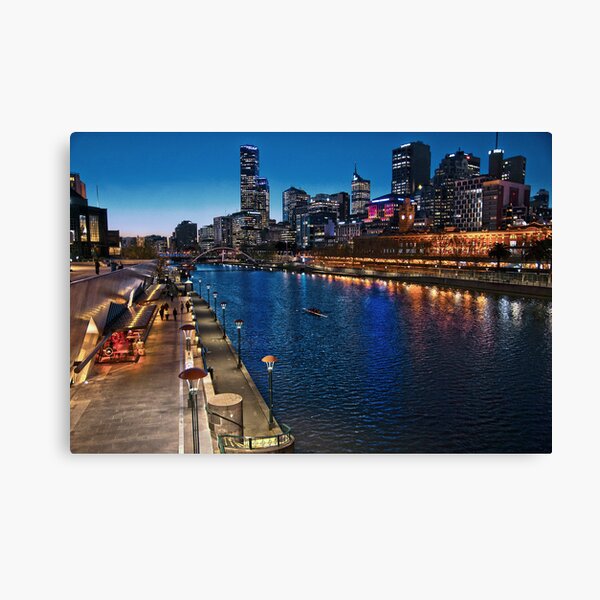 Melbourne Southbank Skyline HDR Victoria Canvas Print