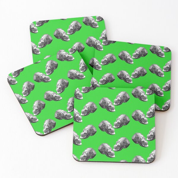Item preview, Skulls on Lime Green designed and sold by Stacey Vivian.