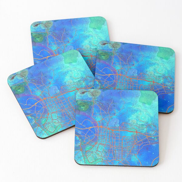 Item preview, Taipei Taiwan Street Map Blue Lagoon designed and sold by IvonDesign.