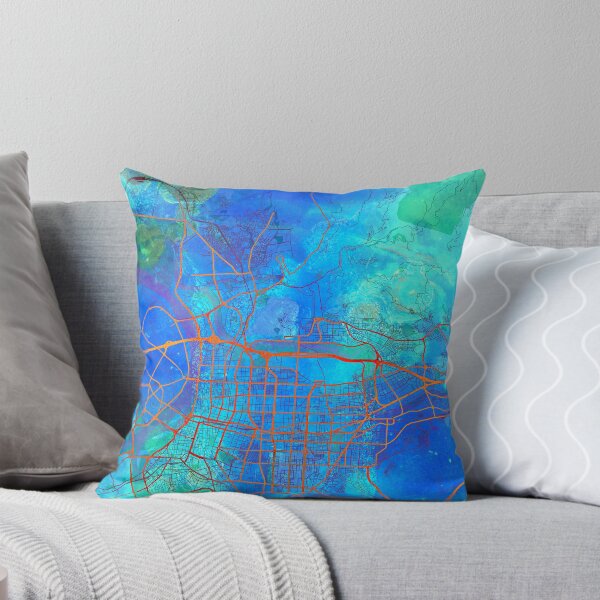 Item preview, Taipei Taiwan Street Map Blue Lagoon designed and sold by IvonDesign.
