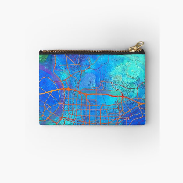 Item preview, Taipei Taiwan Street Map Blue Lagoon designed and sold by IvonDesign.