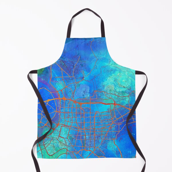 Item preview, Taipei Taiwan Street Map Blue Lagoon designed and sold by IvonDesign.