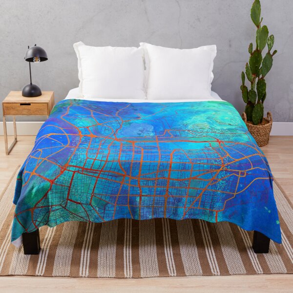 Item preview, Taipei Taiwan Street Map Blue Lagoon designed and sold by IvonDesign.