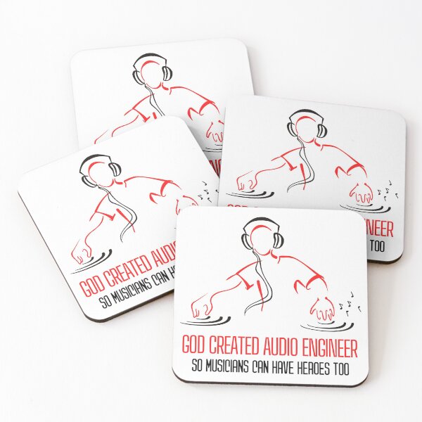 Item preview, God created Audio technician saying Dj Musician quote designed and sold by OneTimeEngineer.