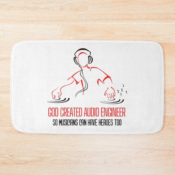 Item preview, God created Audio technician saying Dj Musician quote designed and sold by OneTimeEngineer.