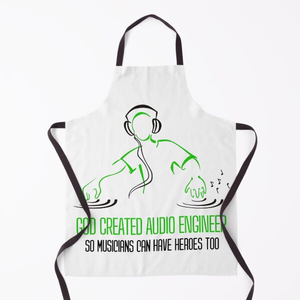 Item preview, God created Audio Engineer saying Dj Musician quote designed and sold by OneTimeEngineer.