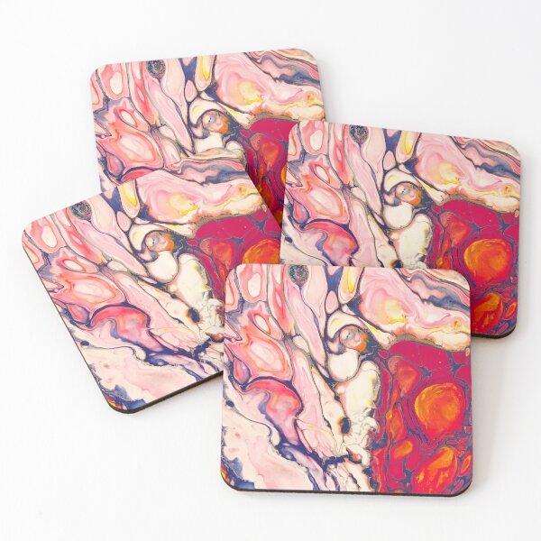 Item preview, Mixed Abstract- Shades of pink and red- bestseller designed and sold by August-E.