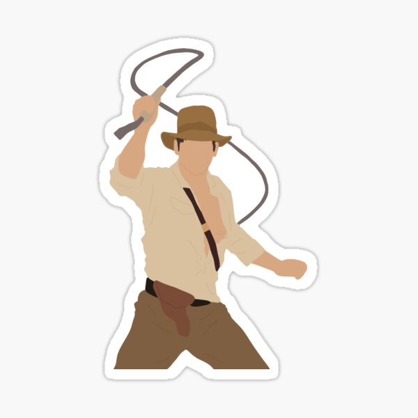 Indiana Jones Illustration Sticker