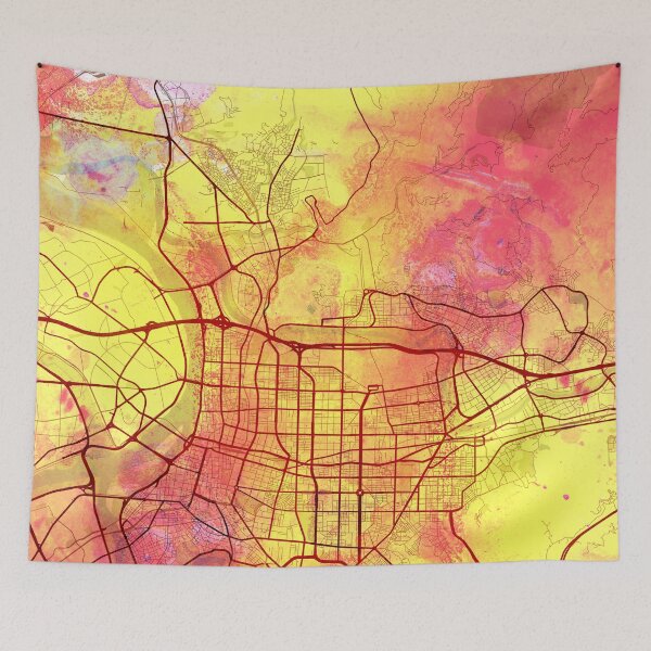Item preview, Taipei Taiwan Street Map Magma Eruption designed and sold by IvonDesign.