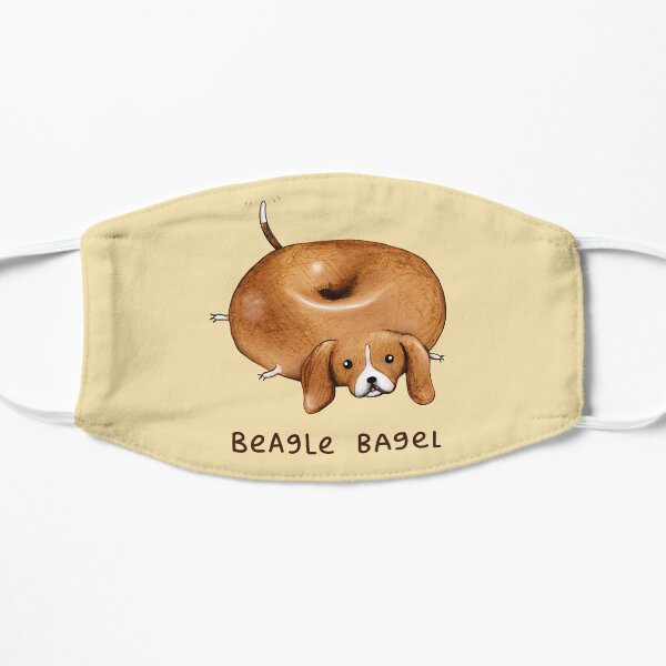 Beagle Bagel Flat Mask