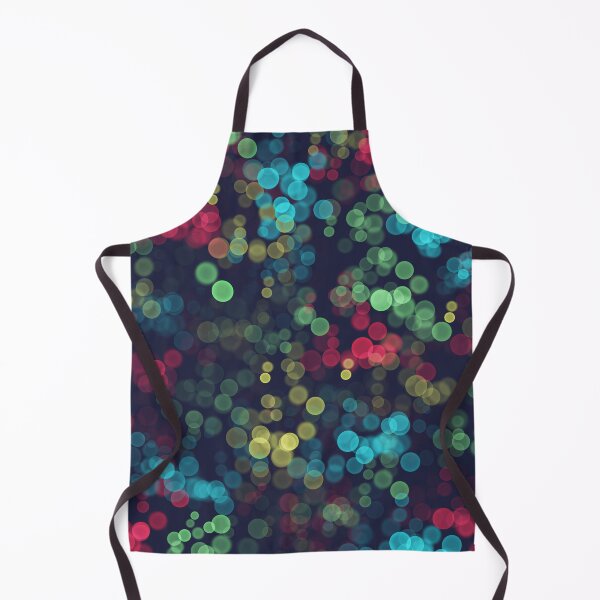 Light bubbles on navy blue Apron