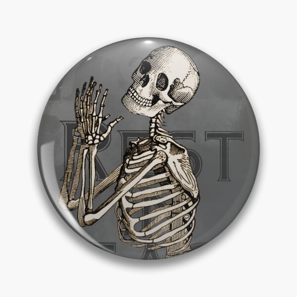 Item preview, Rest In Peace: Smiling Skeleton designed and sold by WhatOdds.