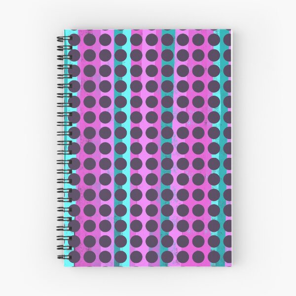 Item preview, Pink & Aqua Spots on Dark Mauve V2 designed and sold by RC-aRtY.