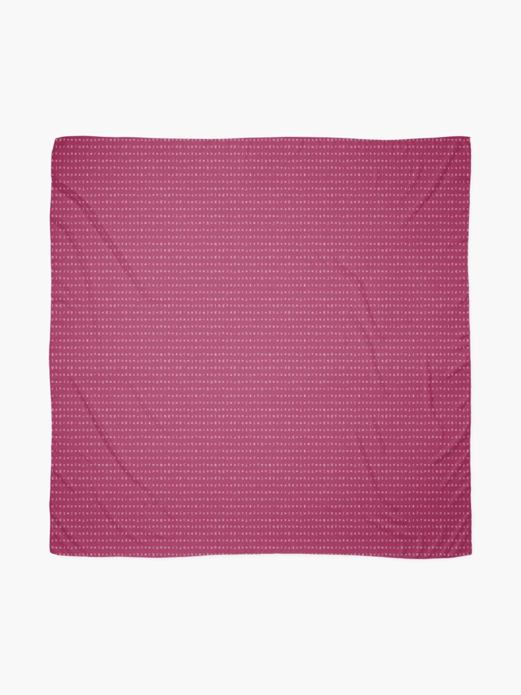 Alternate view of IPA raspberry and white range Scarf