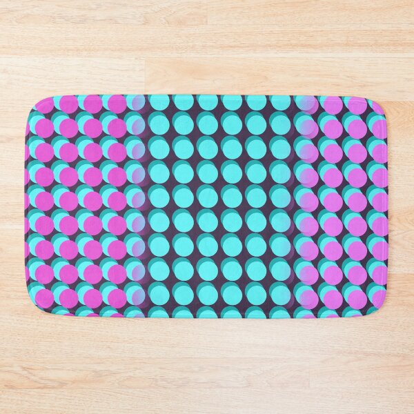 Item preview, Aqua & Pink Spots on Dark Mauve designed and sold by RC-aRtY.