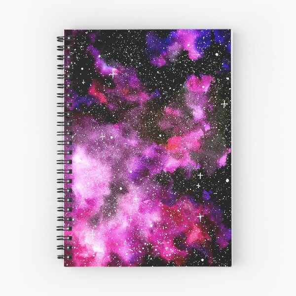 Item preview, Pink and violet galaxy watercolor illustration designed and sold by DaryaGeft.