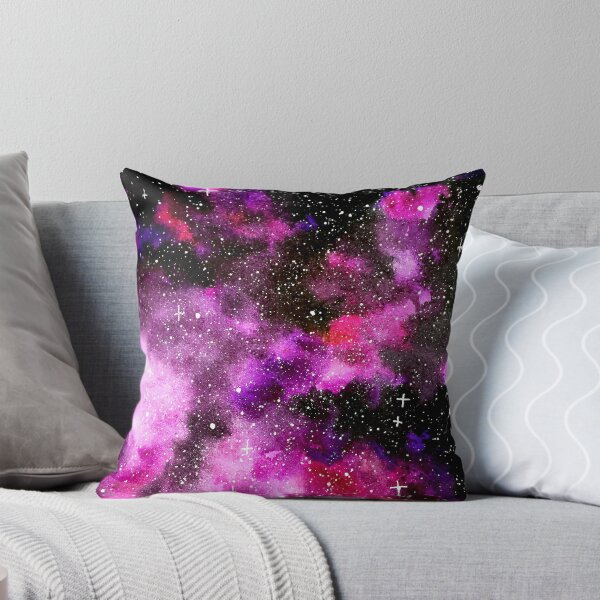 Item preview, Pink and violet galaxy watercolor illustration designed and sold by DaryaGeft.