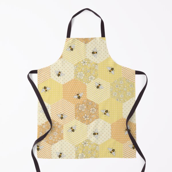 Item preview, Patchwork Bees pattern designed and sold by HazelFisher.