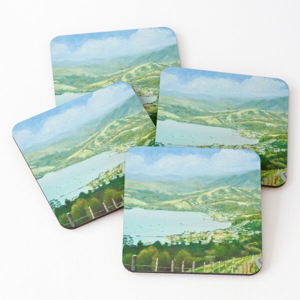Item preview, Above Akaroa Harbour in New Zealand designed and sold by Dai Wynn Fine Art.