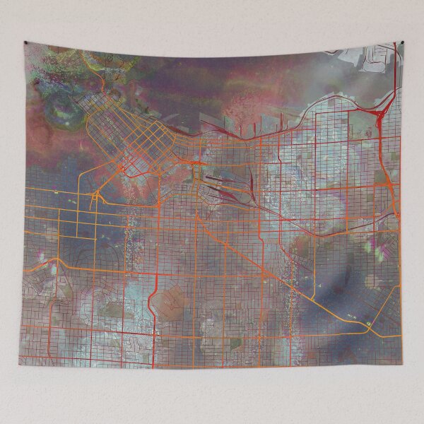 Item preview, Vancouver Canada Street Map Urban designed and sold by IvonDesign.
