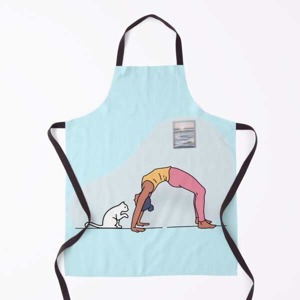 Item preview, YOGA WITH CAT wheel pose designed and sold by Trio's Stuff.
