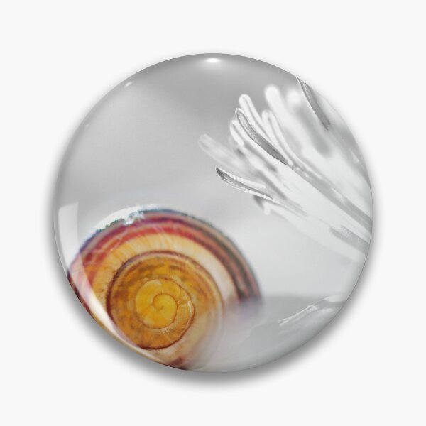 Item preview, Nature symbol with Clematis flower and snail selective color effect designed and sold by Grégory DUBUS.