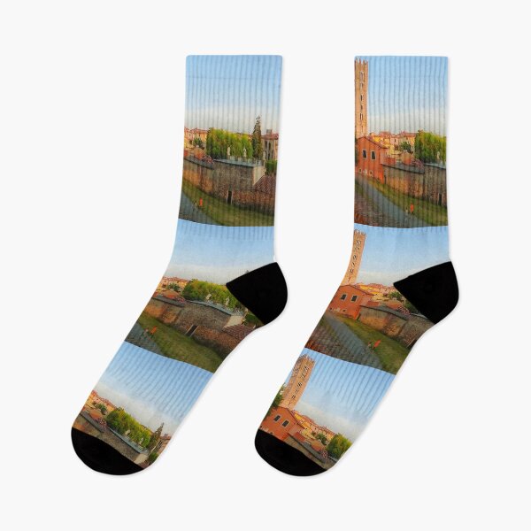 Item preview, Lucca Passeggiata delle Mura Lucca summer evening  designed and sold by PepperMendez.