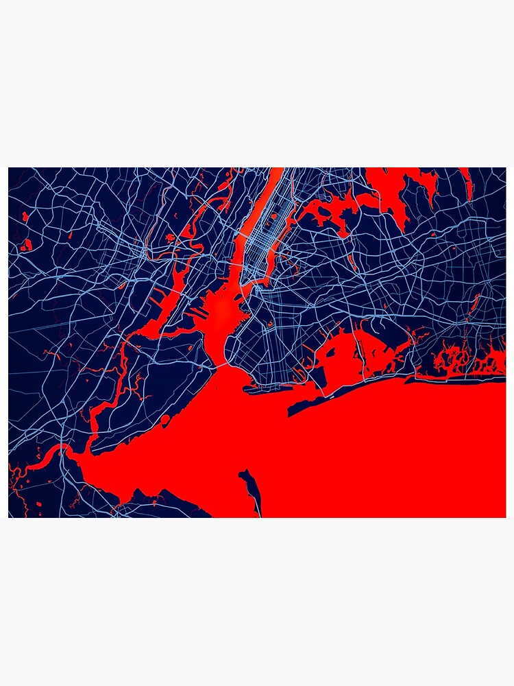 cartonné « New York City carte impression, affiche de carte de