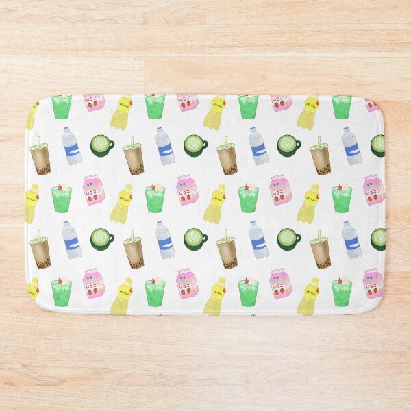 Item preview, Japan Drinks Illustration Pattern (White) designed and sold by beckyjenksart.