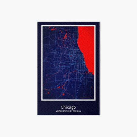 “Chicago City Map Print, Chicago City Map Poster, Chicago City Map Wall