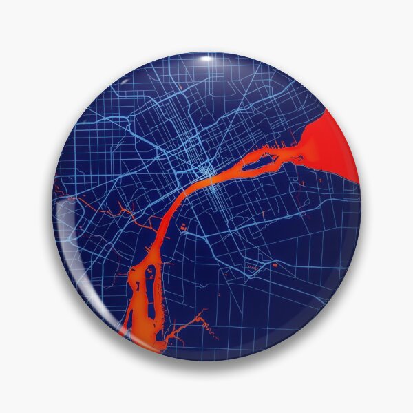 Artikelvorschau, Detroit City Map Print, Detroit City Map Poster, Detroit City Map Wandkunst, Detroit City City Map, Karte von Detroit City, Detroit City Map Art entworfen und verkauft von randomorder.