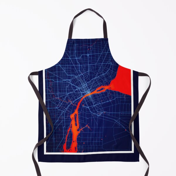 Artikelvorschau, Detroit City Map Print, Detroit City Map Poster, Detroit City Map Wandkunst, Detroit City City Map, Karte von Detroit City, Detroit City Map Art entworfen und verkauft von randomorder.