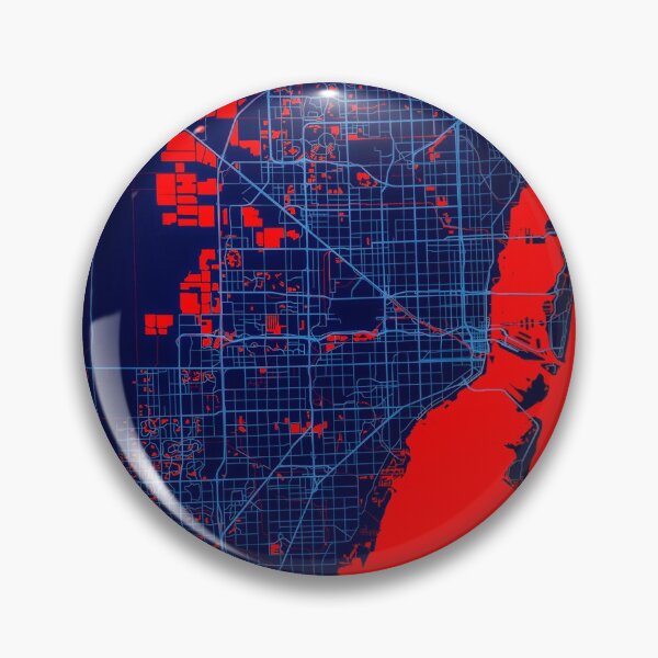 Artikelvorschau, Miami City Map Print, Miami City Map Poster, Miami City Map Wandkunst, Miami City City Map, Karte von Miami City, Miami City Map Art entworfen und verkauft von randomorder.