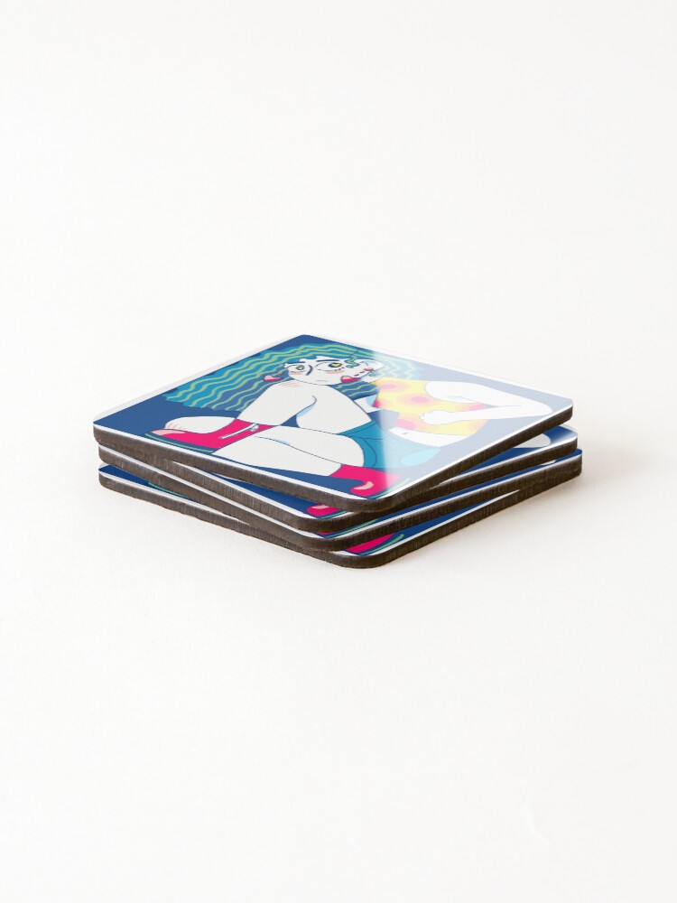 Thumbnail 4 of 5, Coasters (Set of 4), Boxed In designed and sold by okbethan.