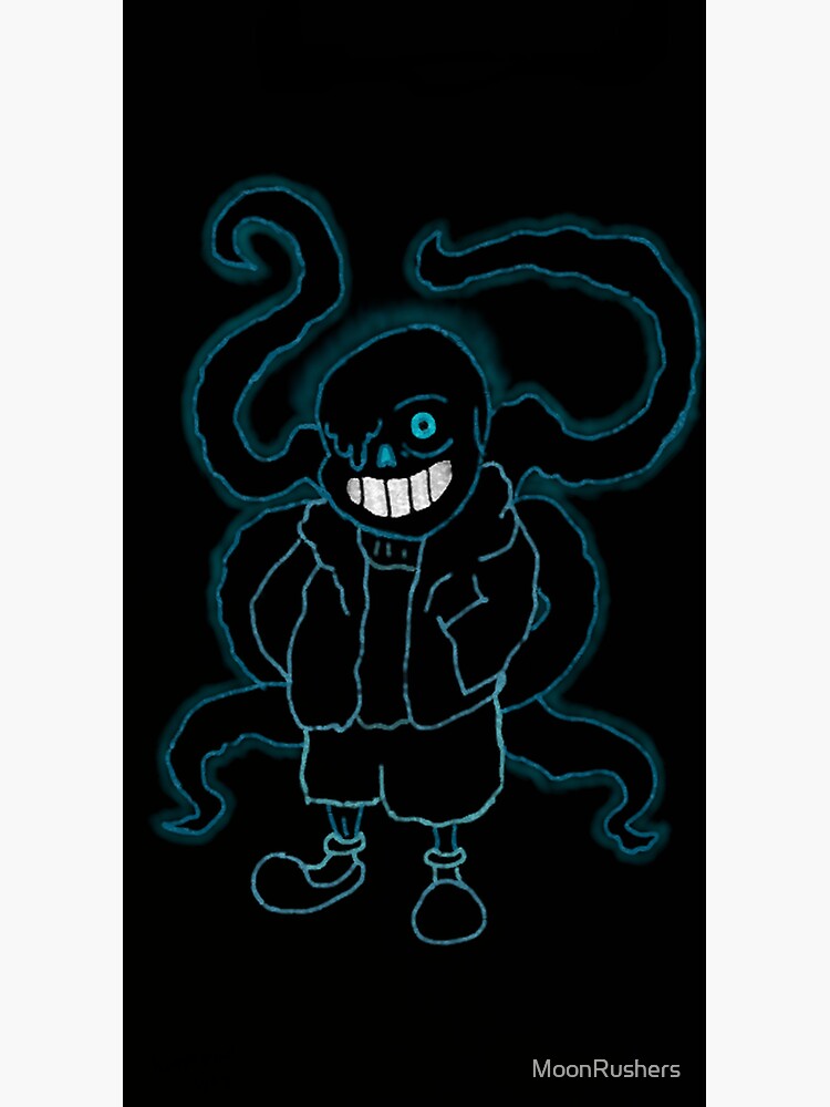 Nightmare sans, *sips judgingly* Sticker for Sale by Nova-R