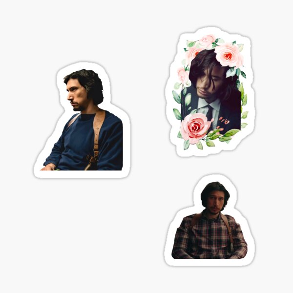 Vista previa del artículo con la obra «Adam Driver Sticker Pack», diseñado y vendido por morganmeaux.