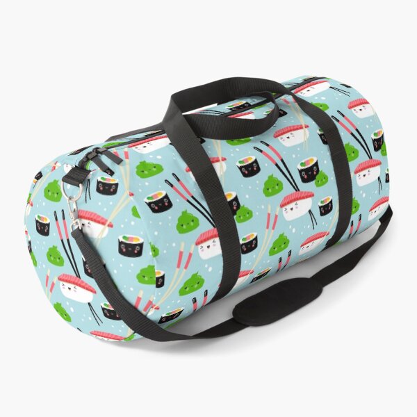 Artikelvorschau, Kinderzimmerillustration im japanischen Kawaiian-Stil mit Nigiri-Sushi, Maki und Wasabi entworfen und verkauft von Pia Kolle.