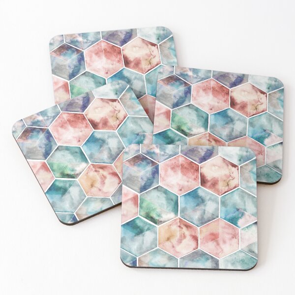 Item preview, Earth and Sky Hexagon Watercolor designed and sold by micklyn.