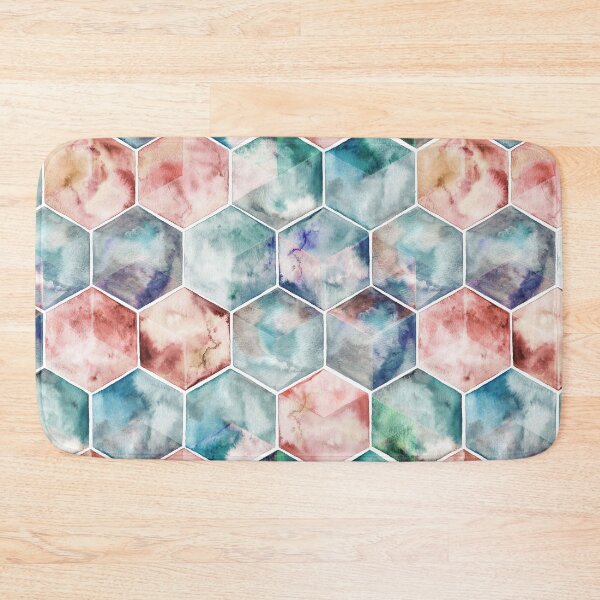 Item preview, Earth and Sky Hexagon Watercolor designed and sold by micklyn.