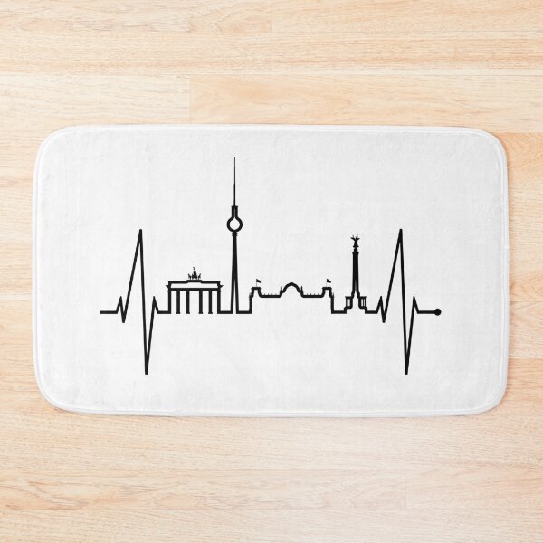Item preview, Berlin Skyline Heartbeat Germany Fan Heart Love Gift For Berlin Lover designed and sold by EDcreations.